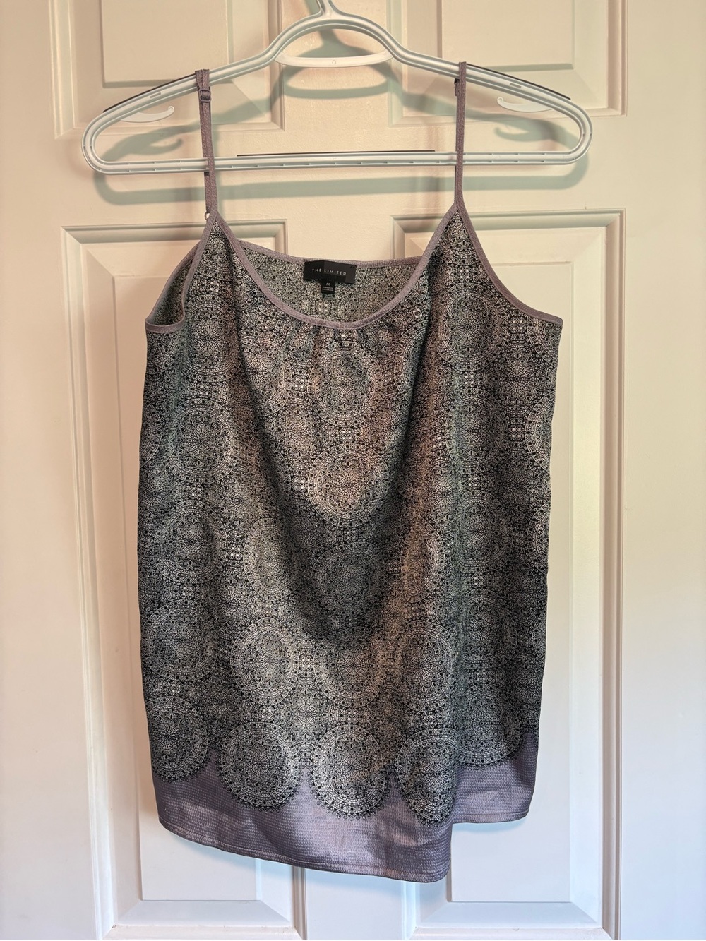 The Limited Lavender and Black Printed Camisole